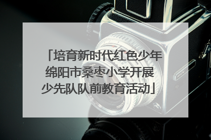 培育新时代红色少年 绵阳市桑枣小学开展少先队队前教育活动