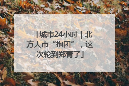 城市24小时｜北方大市“抱团”，这次轮到郑青了