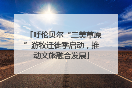呼伦贝尔“三美草原”游牧迁徙季启动，推动文旅融合发展