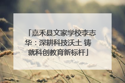 嘉禾县文家学校李志华：深耕科技沃土 铸就科创教育新标杆