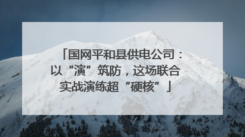 国网平和县供电公司：以“演”筑防，这场联合实战演练超“硬核”