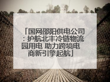 国网邵阳供电公司：护航北丰冷链物流园用电 助力跨境电商新引擎起航