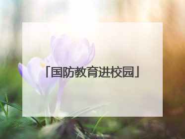 国防教育进校园