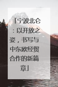 宁波北仑：以开放之姿，书写与中东欧经贸合作的新篇章