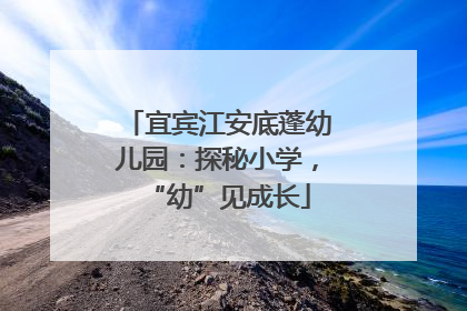 宜宾江安底蓬幼儿园：探秘小学，“幼”见成长