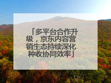 多平台合作升级，京东内容营销生态持续深化种收协同效率