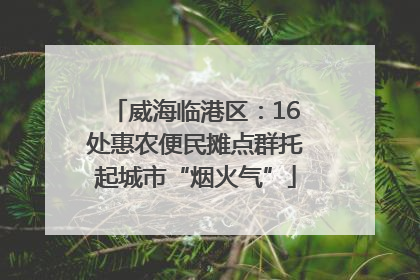 威海临港区：16处惠农便民摊点群托起城市“烟火气”