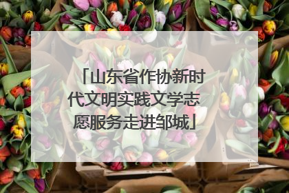 山东省作协新时代文明实践文学志愿服务走进邹城