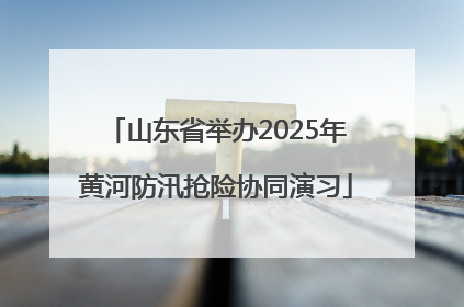 山东省举办2025年黄河防汛抢险协同演习