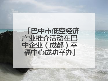 巴中市低空经济产业推介活动在巴中企业（成都）幸福中心成功举办