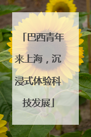 巴西青年来上海，沉浸式体验科技发展
