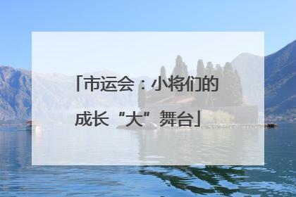 市运会：小将们的成长“大”舞台