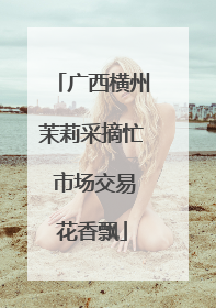 广西横州茉莉采摘忙 市场交易花香飘