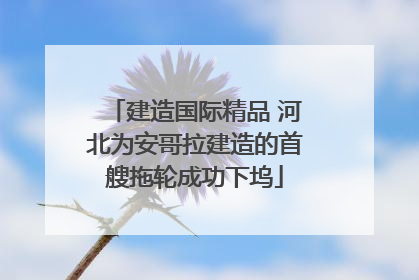 建造国际精品 河北为安哥拉建造的首艘拖轮成功下坞