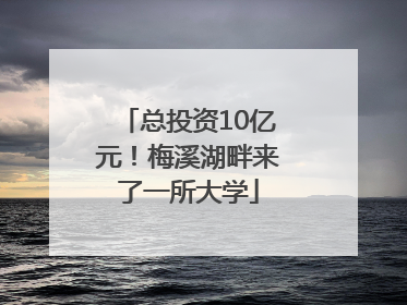 总投资10亿元！梅溪湖畔来了一所大学