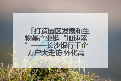 打造园区发展和生物基产业链“加速器”——长沙银行千企万户大走访·怀化高新区、生物基产业链专场活动举行
