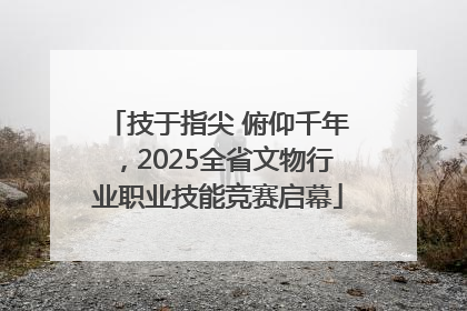 技于指尖 俯仰千年，2025全省文物行业职业技能竞赛启幕