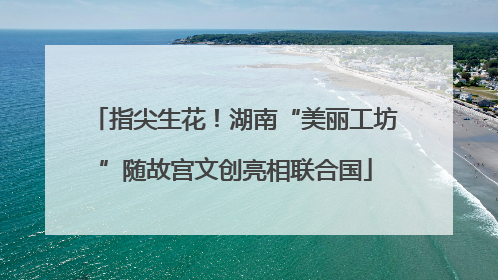 指尖生花！湖南“美丽工坊”随故宫文创亮相联合国