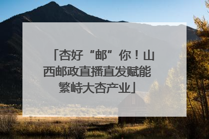 杏好“邮”你！山西邮政直播直发赋能繁峙大杏产业