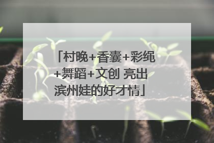 村晚+香囊+彩绳+舞蹈+文创 亮出滨州娃的好才情