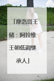 摩洛哥王储：阿拉维王朝低调继承人