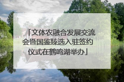 文体农融合发展交流会暨国鉴臻选入驻签约仪式在鹤鸣湖举办