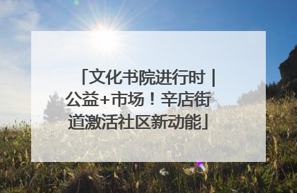 文化书院进行时｜公益+市场！辛店街道激活社区新动能