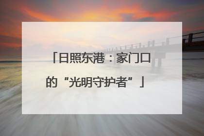 日照东港：家门口的“光明守护者”