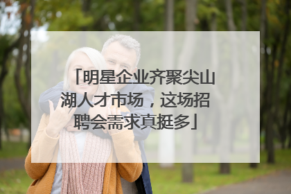 明星企业齐聚尖山湖人才市场，这场招聘会需求真挺多