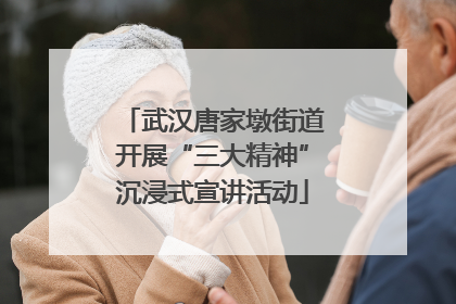 武汉唐家墩街道开展“三大精神”沉浸式宣讲活动
