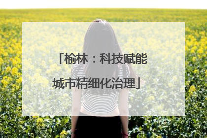 榆林：科技赋能城市精细化治理