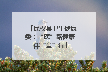 民权县卫生健康委：“医”路健康伴“童”行