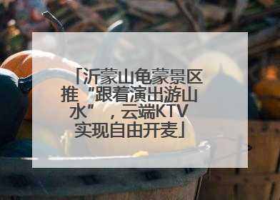 沂蒙山龟蒙景区推“跟着演出游山水”，云端KTV实现自由开麦