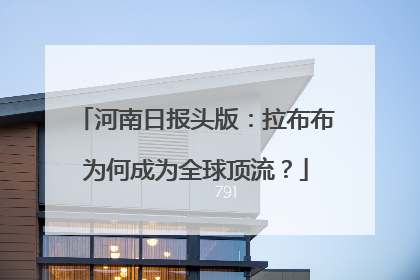 河南日报头版：拉布布为何成为全球顶流？