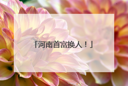 河南首富换人！