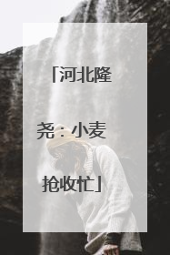 河北隆尧：小麦抢收忙