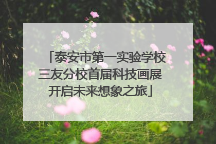 泰安市第一实验学校三友分校首届科技画展开启未来想象之旅