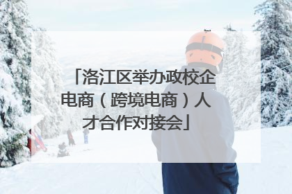 洛江区举办政校企电商（跨境电商）人才合作对接会