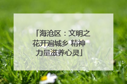 海沧区：文明之花开遍城乡 精神力量滋养心灵