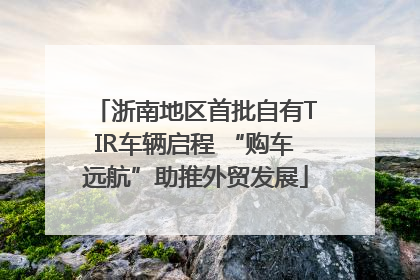 浙南地区首批自有TIR车辆启程 “购车远航”助推外贸发展