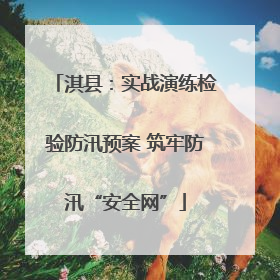 淇县：实战演练检验防汛预案 筑牢防汛“安全网”