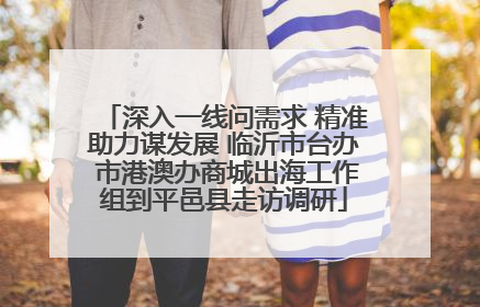 深入一线问需求 精准助力谋发展 临沂市台办 市港澳办商城出海工作组到平邑县走访调研