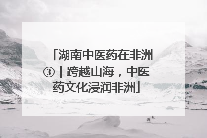 湖南中医药在非洲③｜跨越山海，中医药文化浸润非洲