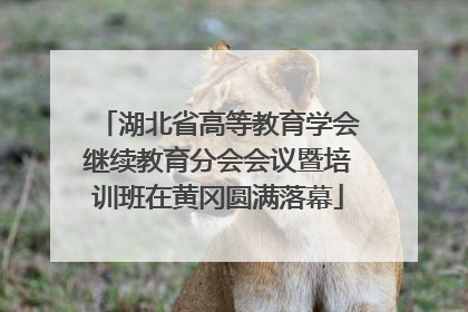 湖北省高等教育学会继续教育分会会议暨培训班在黄冈圆满落幕