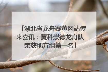 湖北省龙舟赛黄冈站传来喜讯：黄科崇德龙舟队荣获地方组第一名