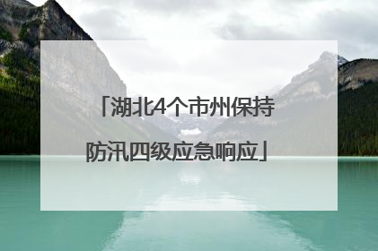 湖北4个市州保持防汛四级应急响应
