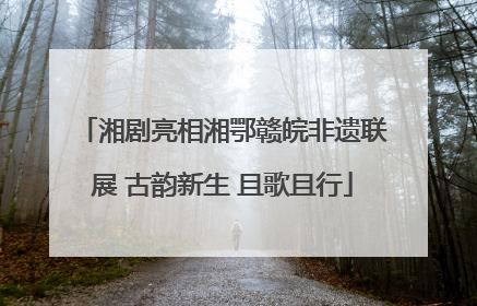 湘剧亮相湘鄂赣皖非遗联展 古韵新生 且歌且行