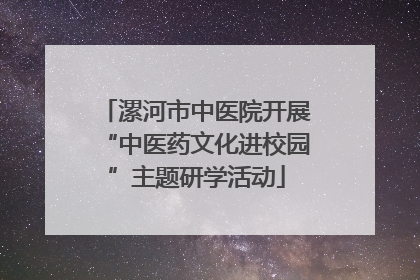 漯河市中医院开展“中医药文化进校园”主题研学活动