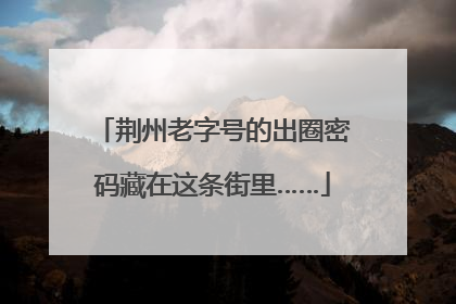 荆州老字号的出圈密码藏在这条街里……