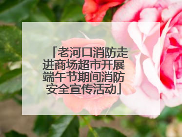 老河口消防走进商场超市开展端午节期间消防安全宣传活动